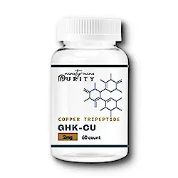 GHK-Cu copper peptide tablets for laboratory research (60 x 2 mg)
