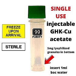 injectable ghk-cu acetate copper peptide
