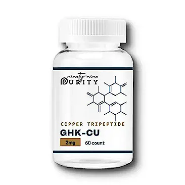 GHK-Cu copper peptide tablets for laboratory research (60 x 2 mg)